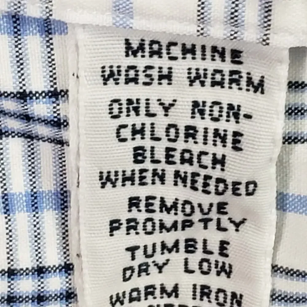 Polo Ralph Lauren Oxford Shirt Mens Size Large L Blue Plaid Button Down